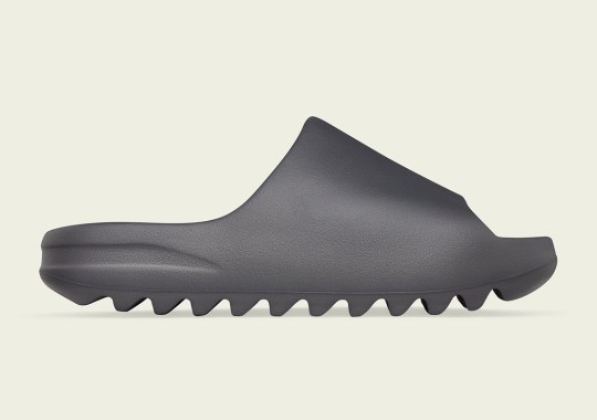 The black adidas Yeezy Slide Appears In “Granite”