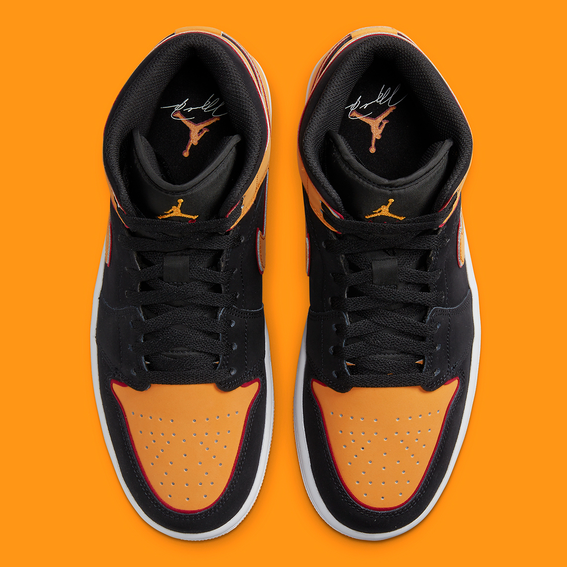 Jordan Air Jordan 1 High Vivid Orange Black - Unisex Sports