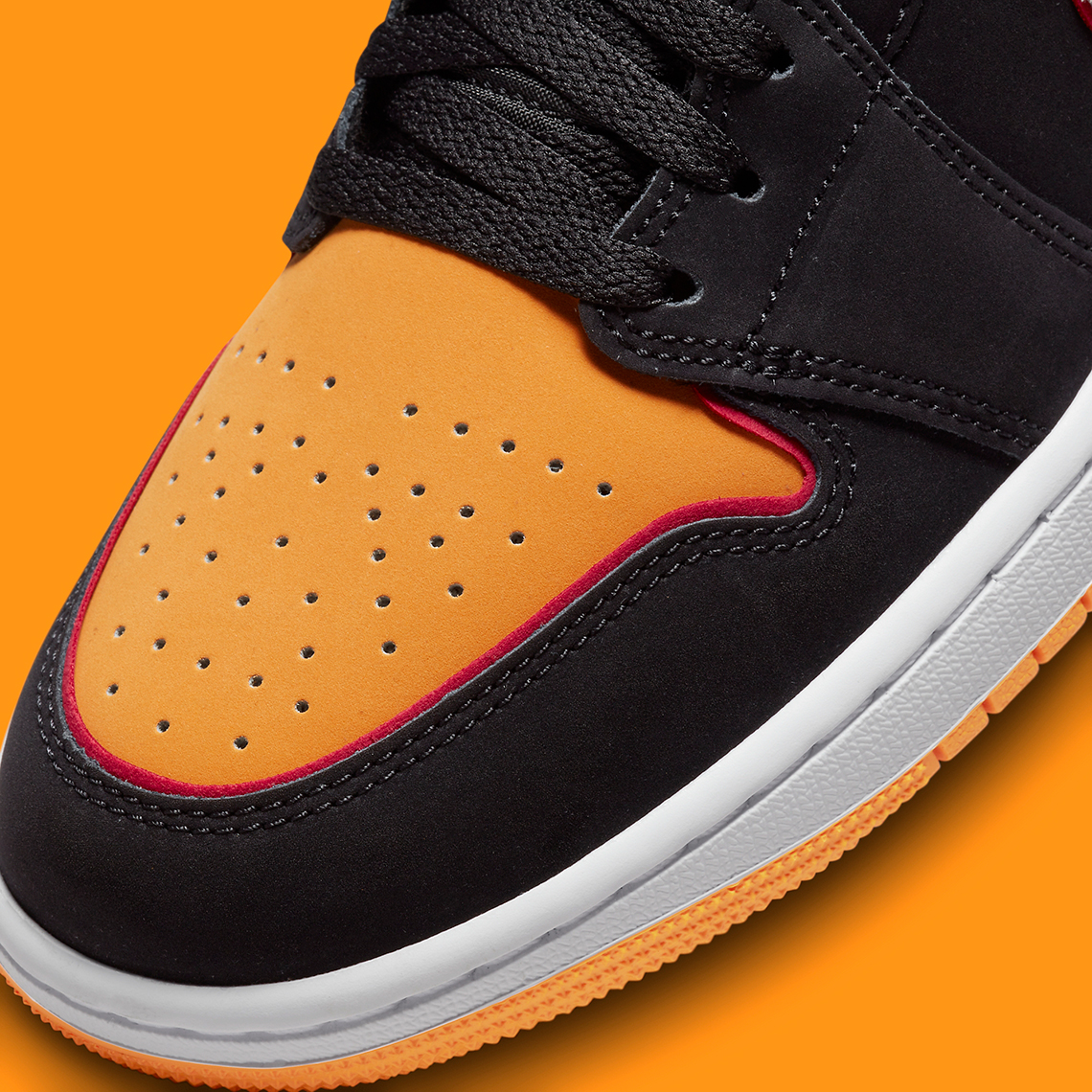 Nike Air Jordan 1 Low Bred Toe Gym Red EU 41 US 8 ✅ Händler Mid Black Vivid Orange Cardinal Red Fj4923 008 6