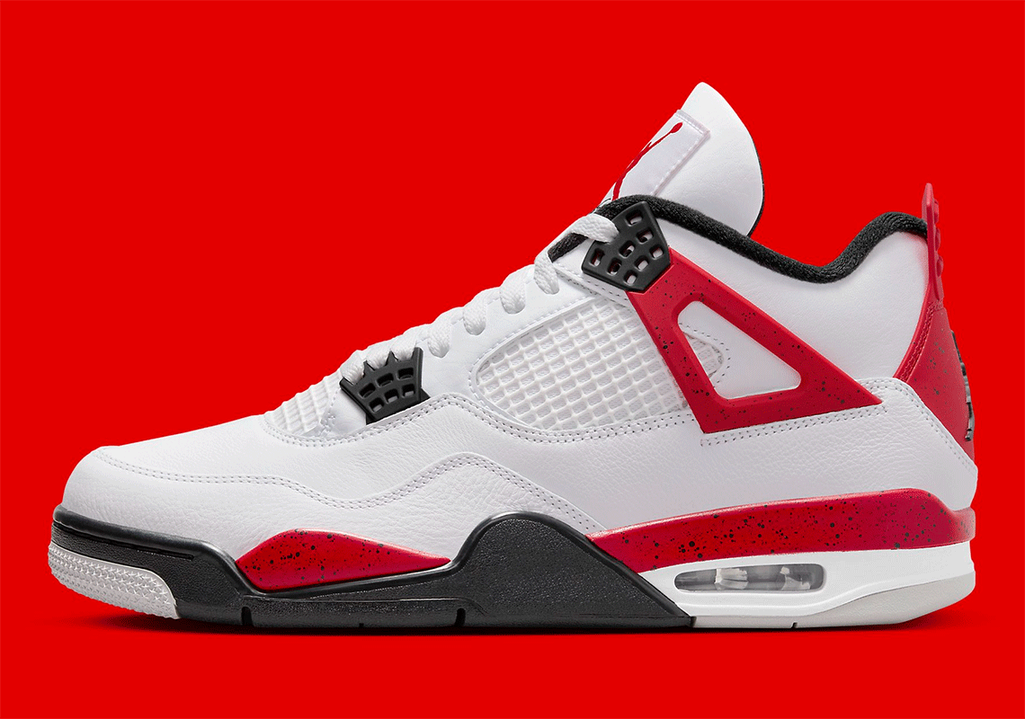 Jordan 4 Retro Red Cement (GS) Kids' - 408452-161 - US