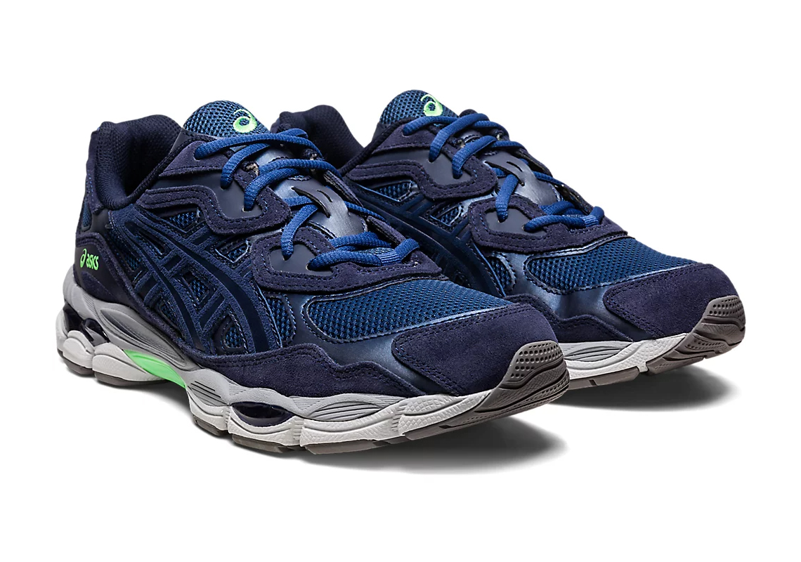 The ASICS GEL-NYC Dresses Up In Navy And Neon