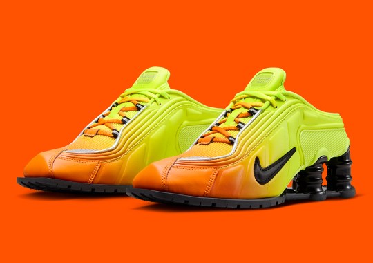 The Martine Rose x Nike Shox Mule MR 4 Shines In “Safety Orange”