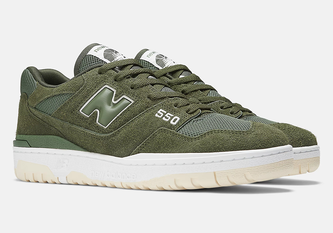 The New Balance 550 Comes Draped In "Olive Suede"