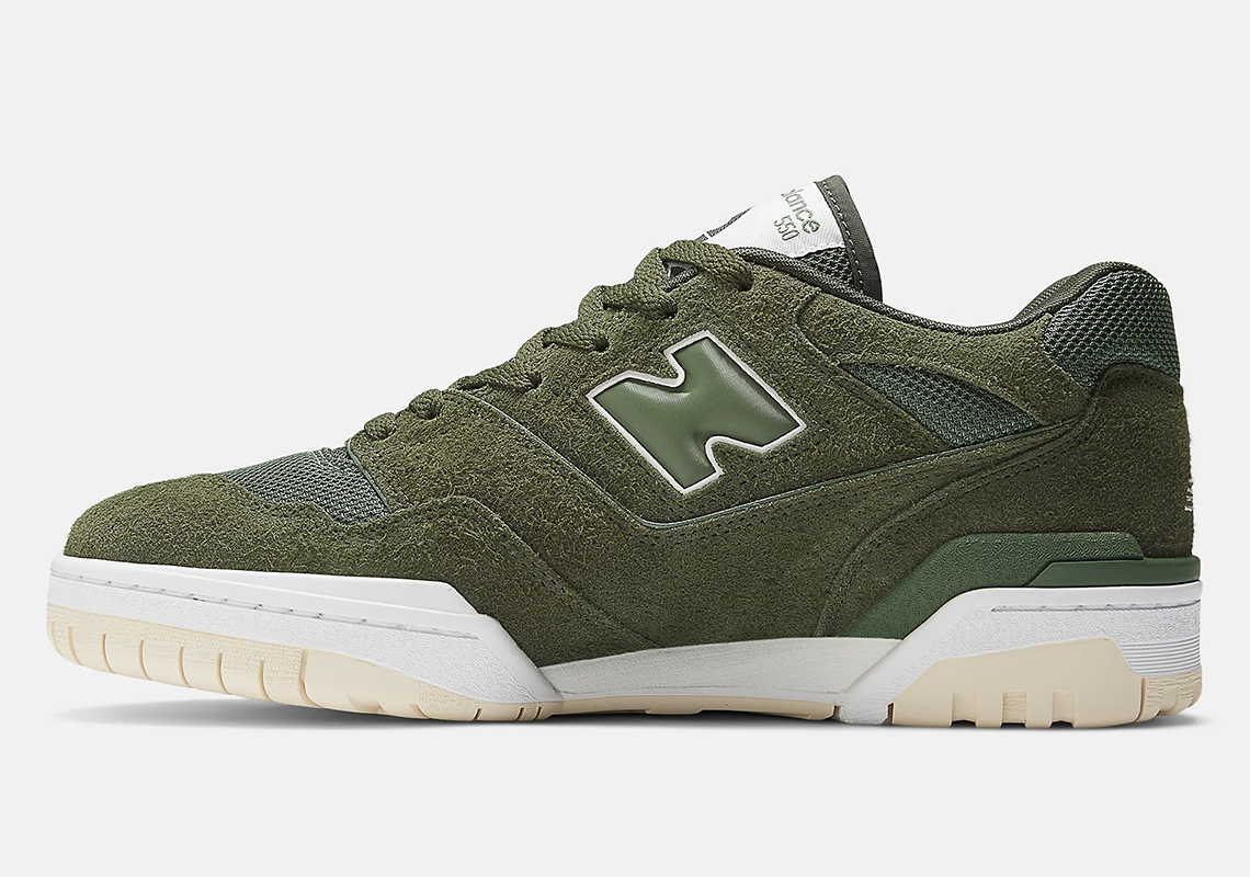 New Balance 550 Olive Suede Bb550phb 5