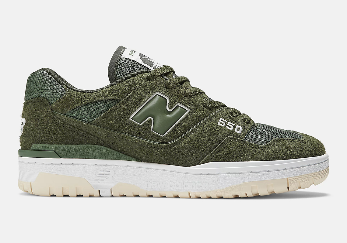 New Balance 550 Olive Suede Bb550phb 6