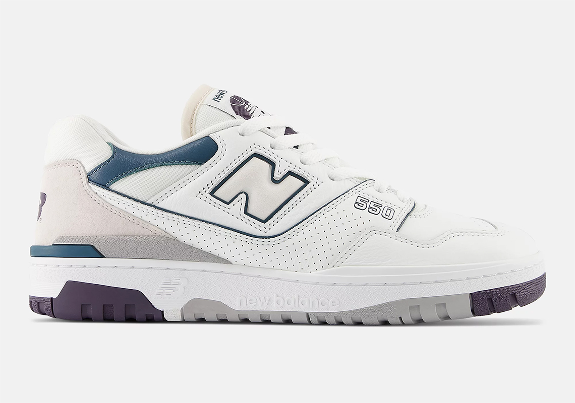 new balance 550 white dark teal purple bb550wcb 1