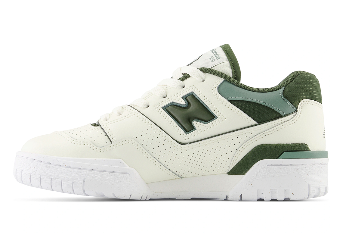 New Balance 550 (Beige/Green) – Burn Rubber