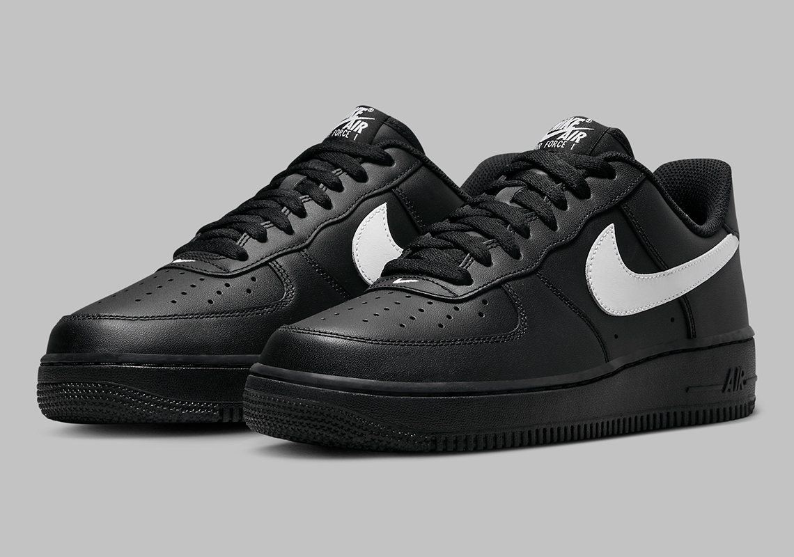 Nike Brings "White"-Colored Branding To The Notorious "Black" Air Force 1 Low