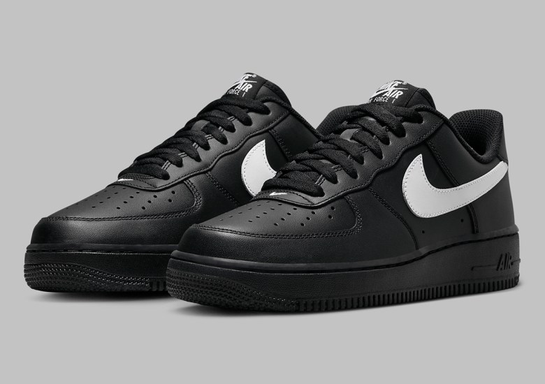 Check Out The Nike Air Force 1 '07 LV8 Black White •