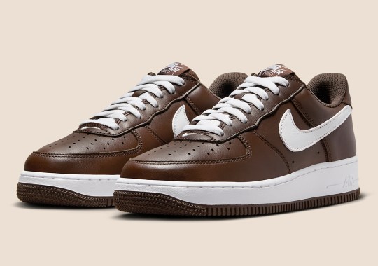 A Sweet Chocolate Brown Drips Onto The Nike Air Force 1 Low