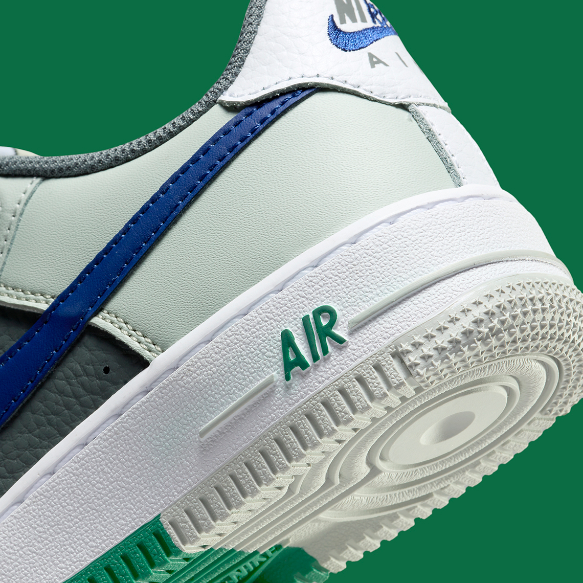 GS) Nike Air Force 1 Low Remix 'Light Green' FB9035-001 - KICKS CREW