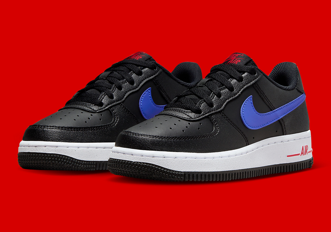 nike air force 1 low next nature gs black red royal FV0367 001 3