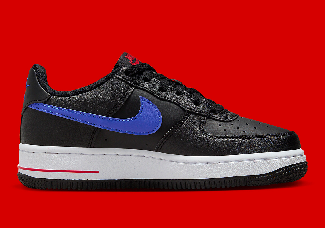 Nike Air Force 1 Low Next Nature Gs Black Red Royal Fv0367 001 5