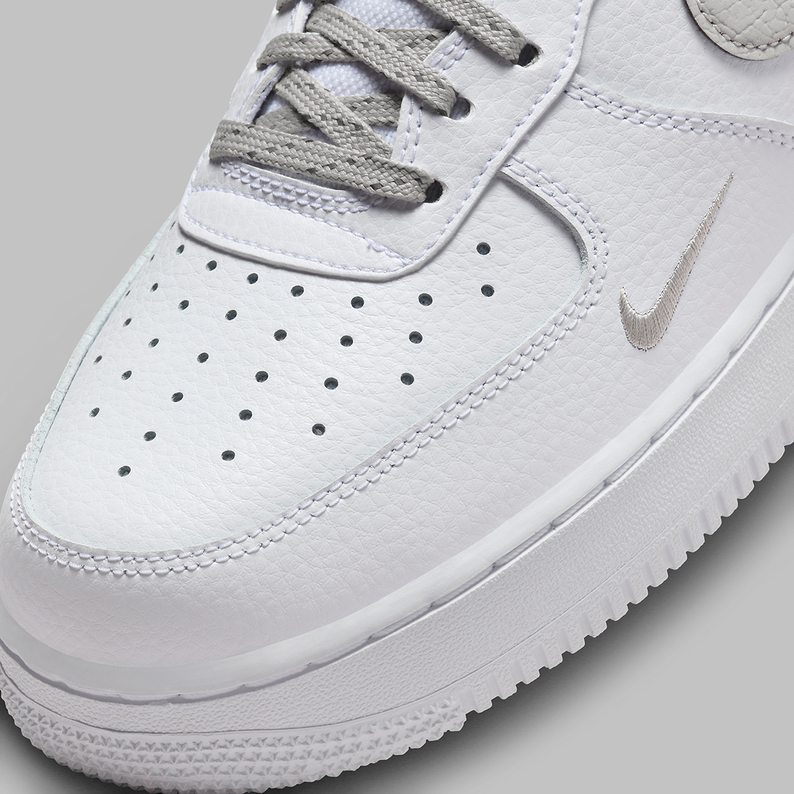 Nike Air Force 1 Low White Grey Reflective Swoosh Fv0388 100 7