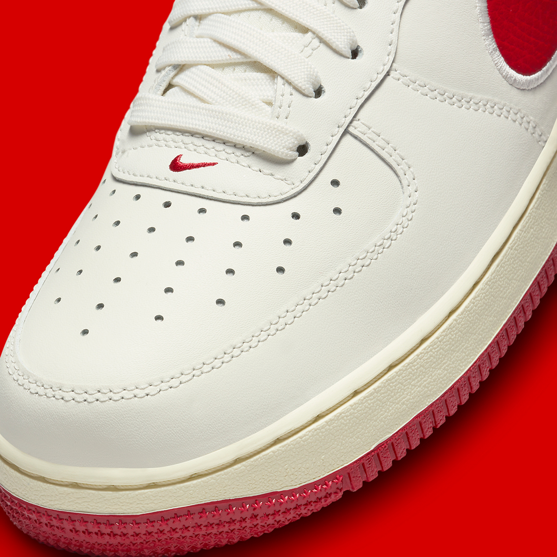 nike air force 1 low lux white red