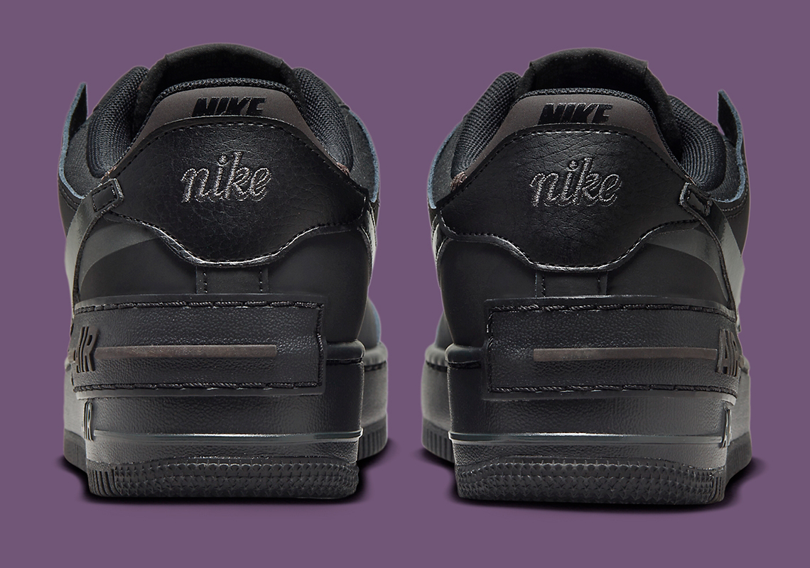 nike air force 1 shadow triple black FB7582 001 5