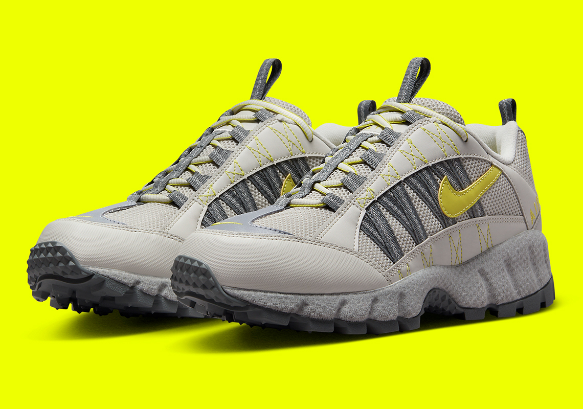 Bright Yellow Swooshes And Stitching Help This Nike Air Humara Stand Out On A Trail