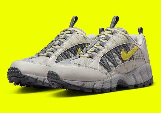 Bright Yellow Swooshes And Stitching Help This Nike Air Humara Stand Out On A Trail