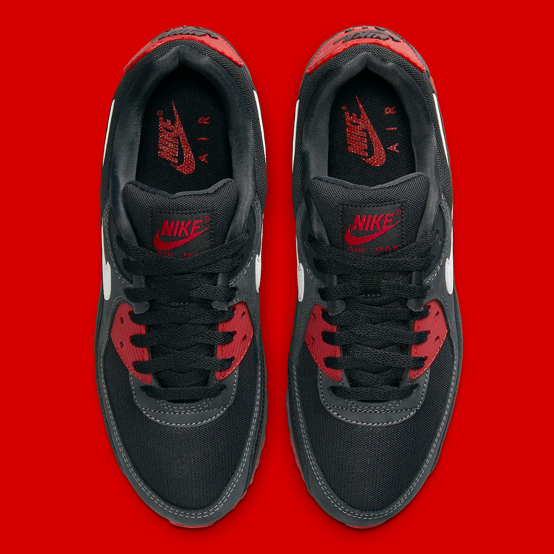 Nike Air Max 90 Black Red Fb9658 001 7