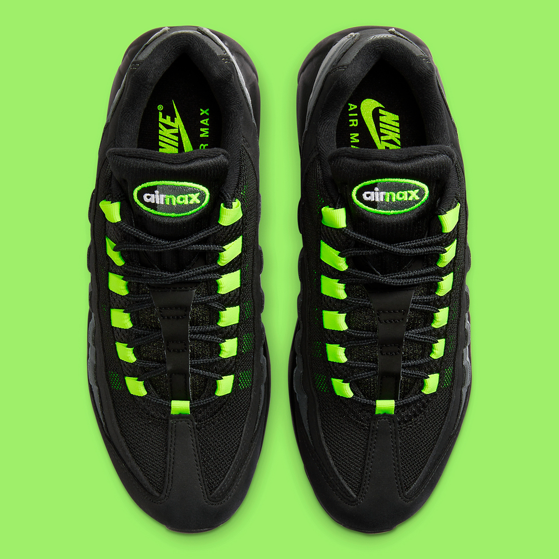 Black and neon air max sale