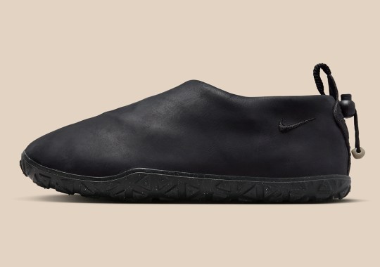 “Black” Leather Takes Over The Nike ACG Air Moc