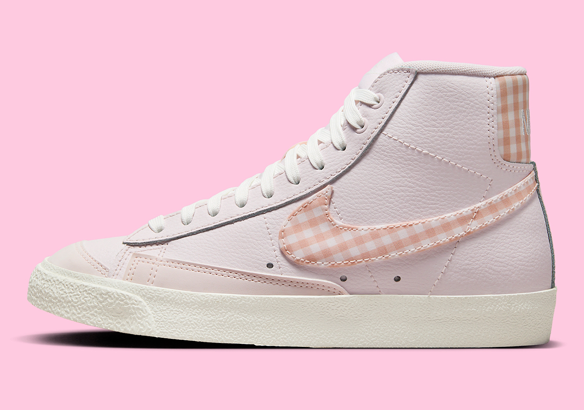 Nike Blazer Mid 77 Pink Gingham Plaid Fd9163 600 8