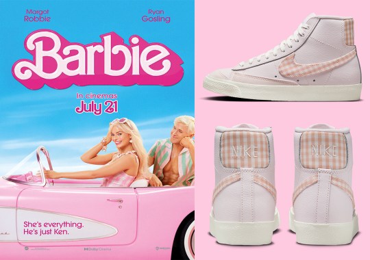 This Pink Gingham Plaid Nike Blazer Matches Barbie’s Plaid Dress