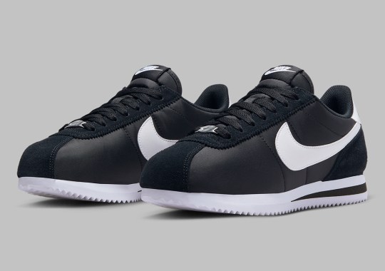 The Women’s-Exclusive Nike Cortez Dresses In A Simple “Black/White” Outfit