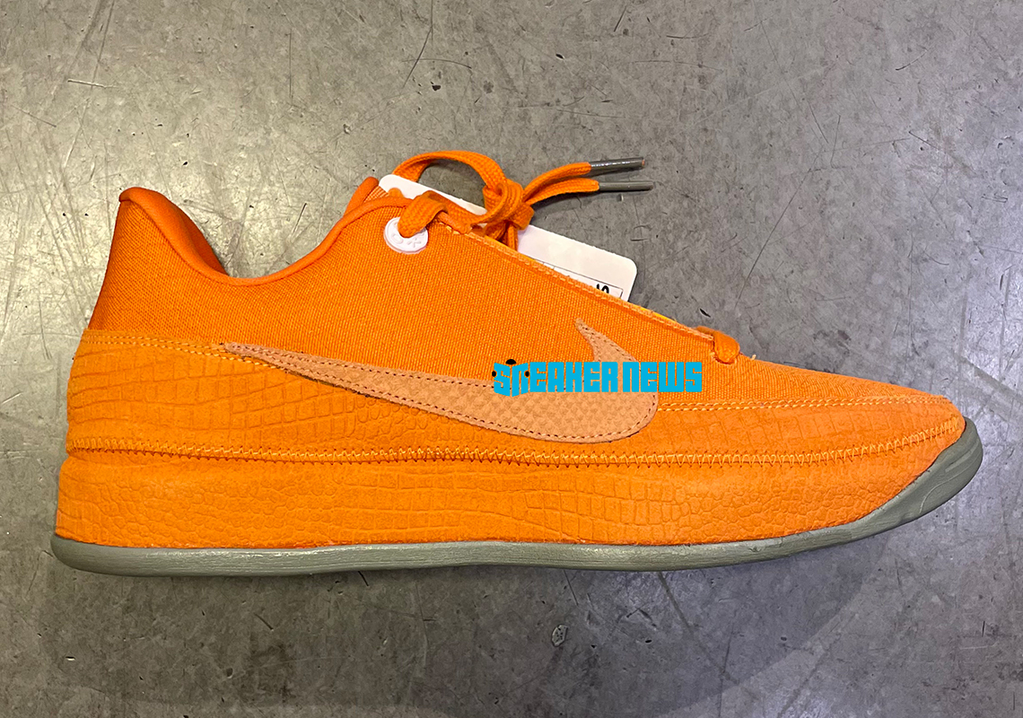 Nike Devin Booker Craftsman Orange Croc Skin Sample 