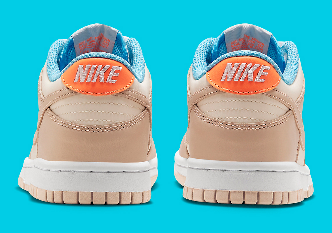 tan and blue nikes
