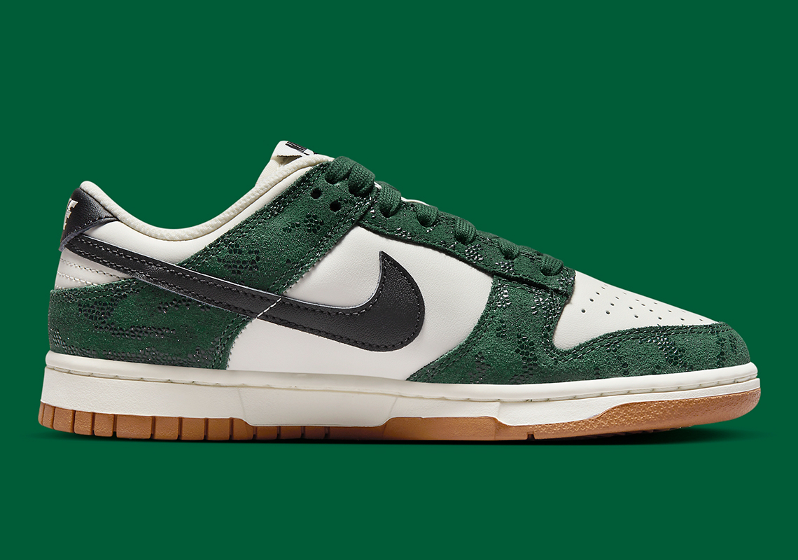 Nike Dunk Low Green Snakeskin Gum Fq8893 397 3