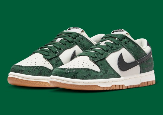 Official Images Of The Nike Dunk Low "Green Snakeskin"