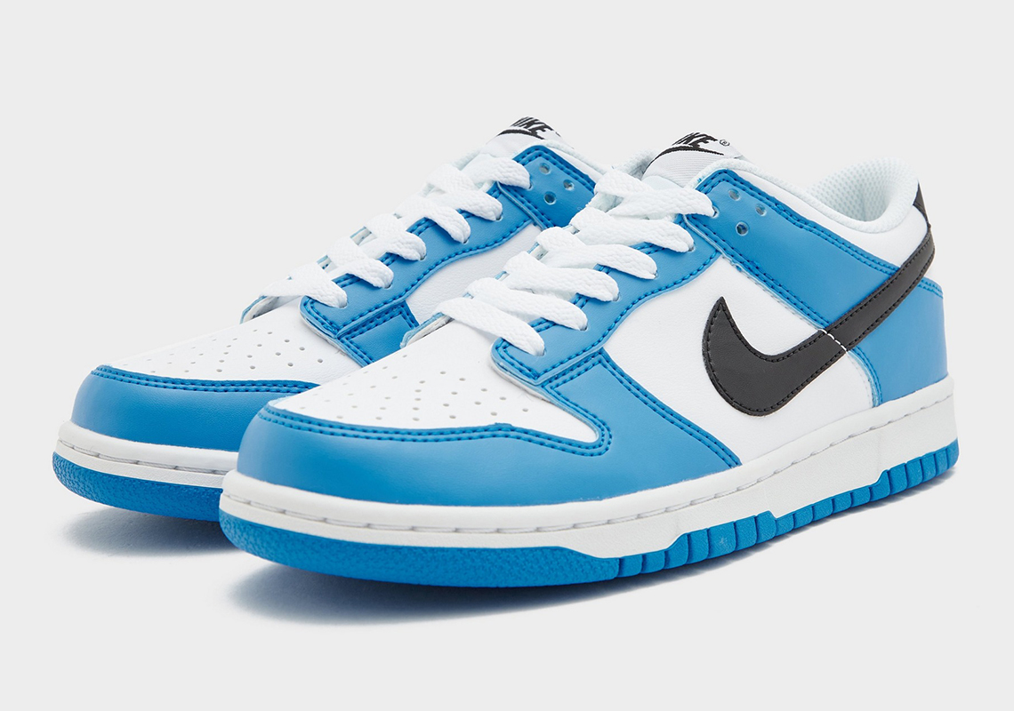 “Photo Blue” Dresses This Kids’ Nike Dunk Low