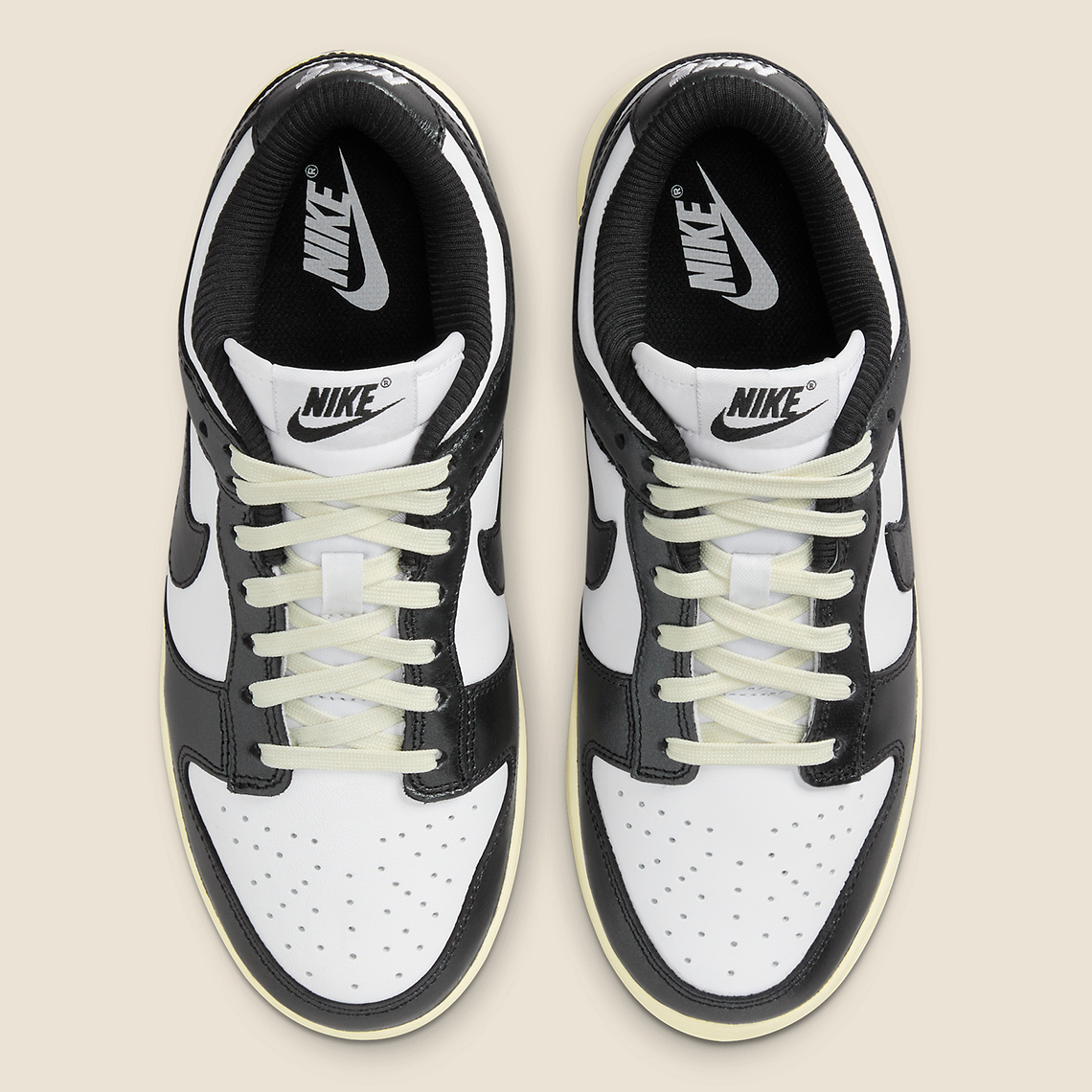 Nike Dunk Low Vintage Black White Coconut Milk FQ8899-100 | SneakerNews.com