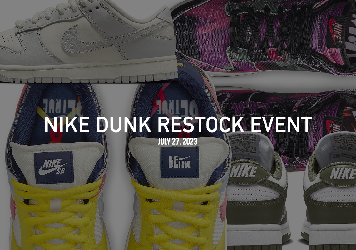 A Massive Nike Dunk Restock Is Coming On July 27th