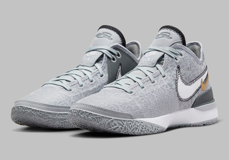 Nike LeBron NXXT Gen Wolf Grey Metallic Gold Basketball Shoes DR8784-004 Mens 8 Buy Nike Zoom LeBron NXXT Gen  main image 4