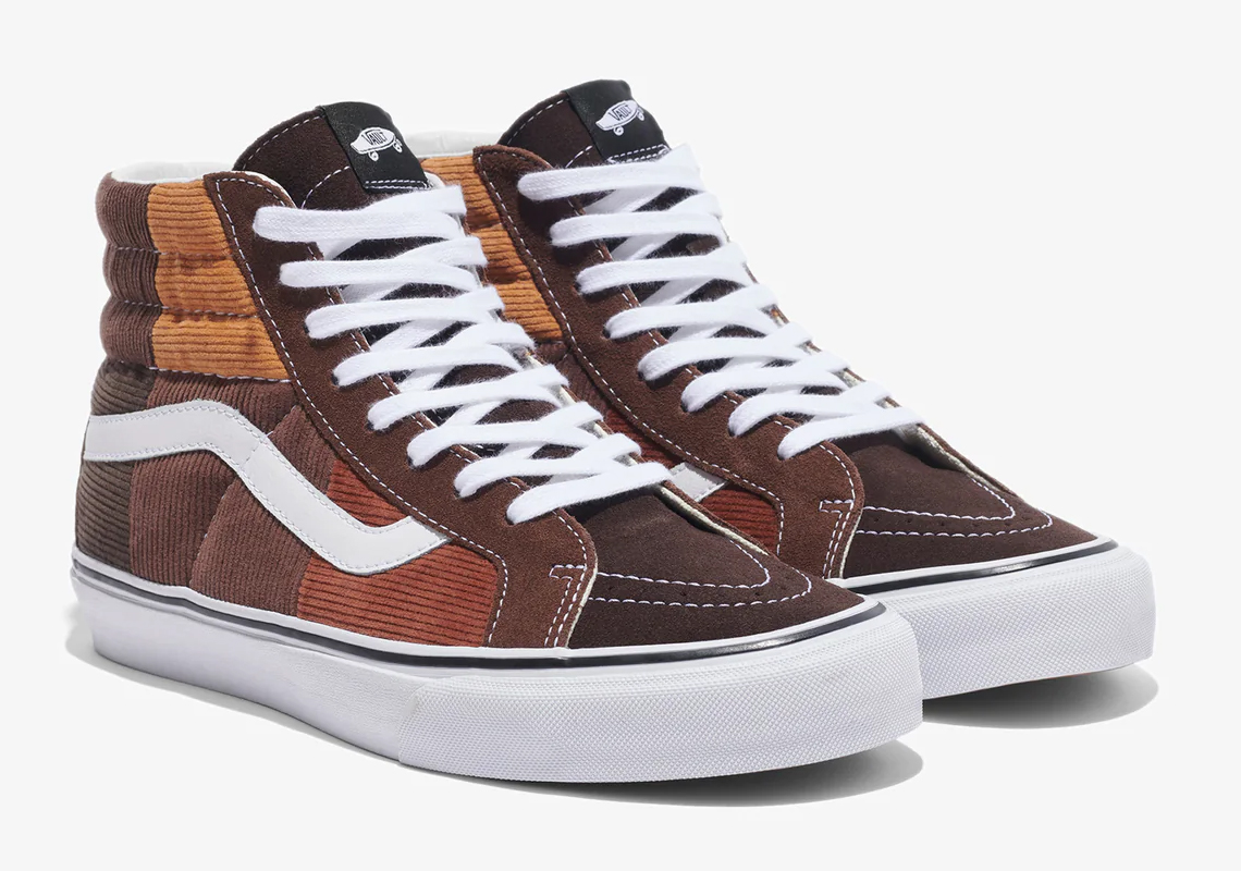 Noah Vans Vault Sk8 Hi otw Patchwork Brown 2