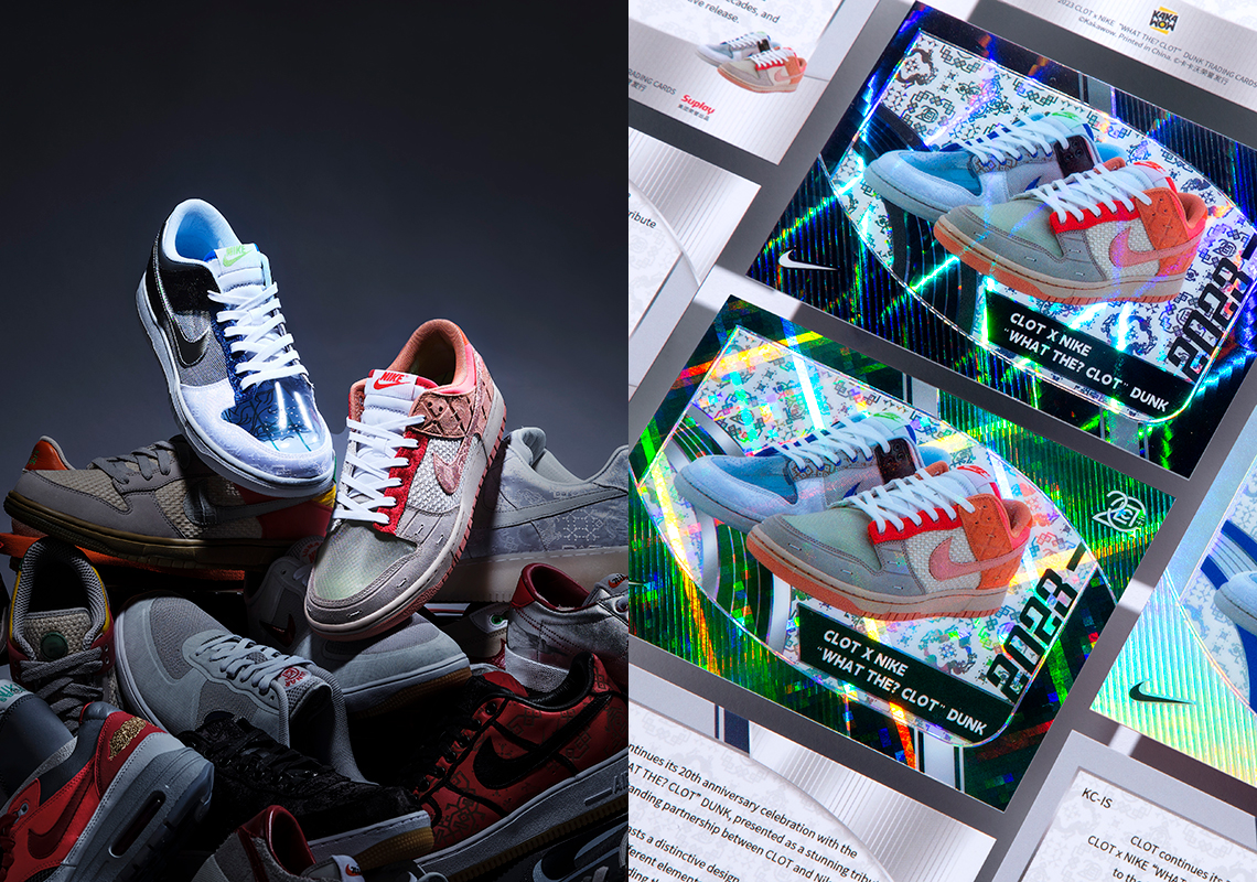 CLOT Trading Cards Included With Each Nike "What The CLOT" Dunk Pair