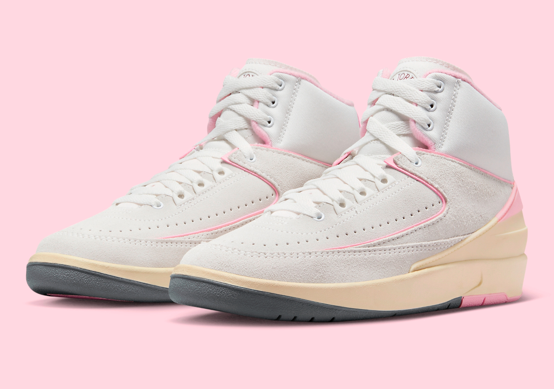 Jordans 23 best sale pink and white