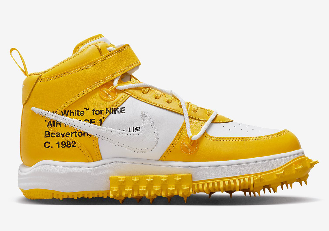Off White Nike Air Force 1 Mid Varsity Maize DR0500 101 2