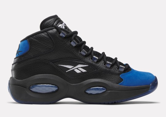 The Reebok Question Mid "Black & Blue" Pays Homage To The Signature's OG Color Blocking
