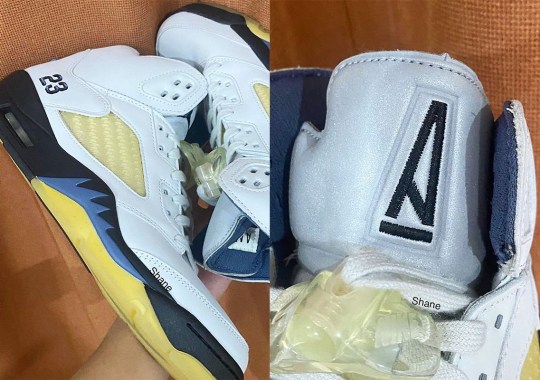 First Look At The WMNS A Ma Maniére x Air Jordan 5 "Diffused Blue"