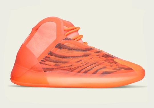 The outdoor adidas Yeezy Quantum “Hi-Res Orange” Is Finally Releasing