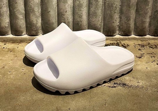adidas coral Yeezy Slides Appear In “White Salt”