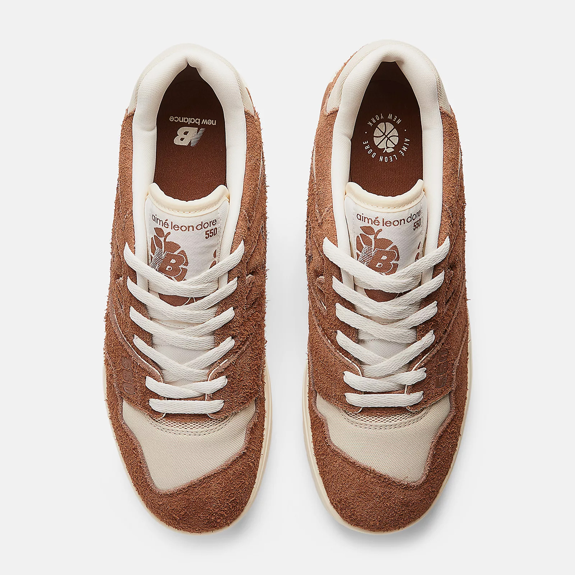 Aime Leon Dore These New Balance CM1700 Sand Grey have a Tan lining that compliments the True Brown Bb550db1 3