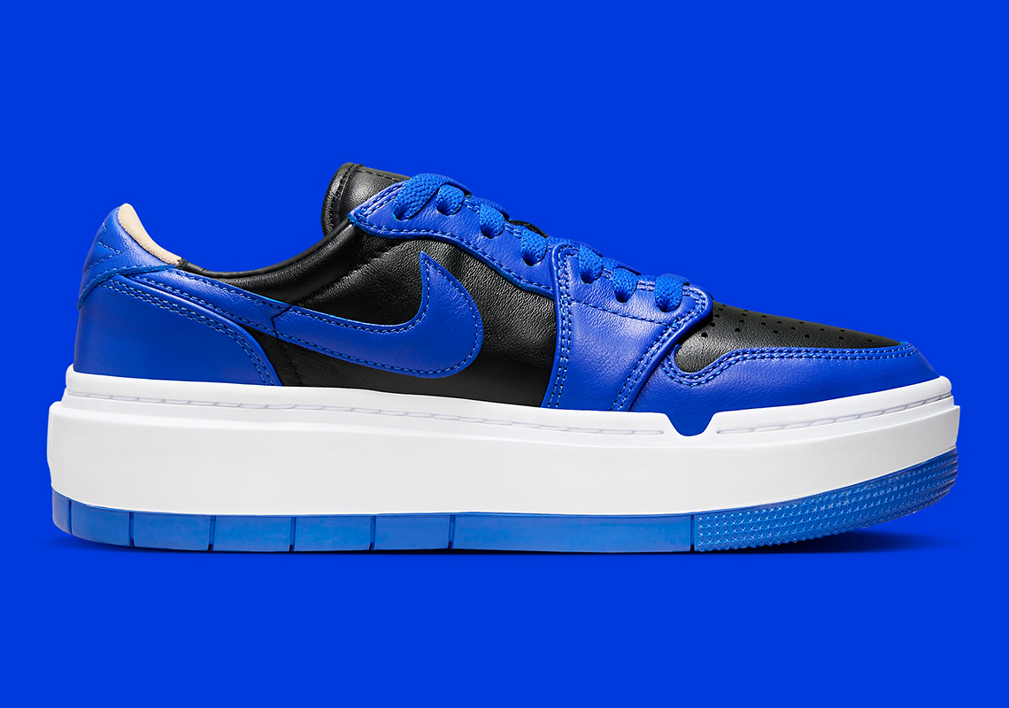 the air jordan 1 low se lightbulb nods to its mid top counterpart Elevate Black Hyper Royal Dh7004 004 6