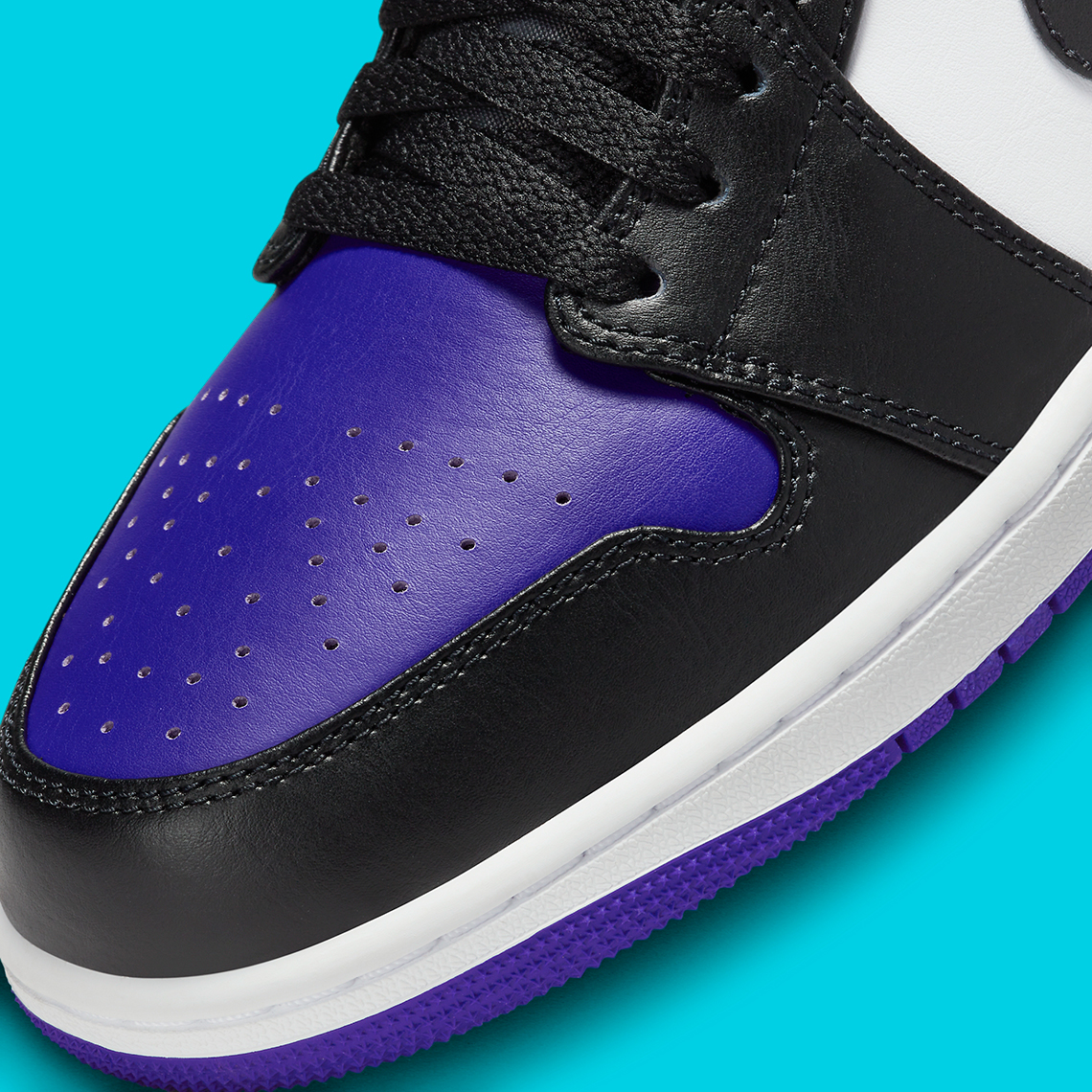 Air Jordan 1 Low Black/Purple/Aqua 553558-154