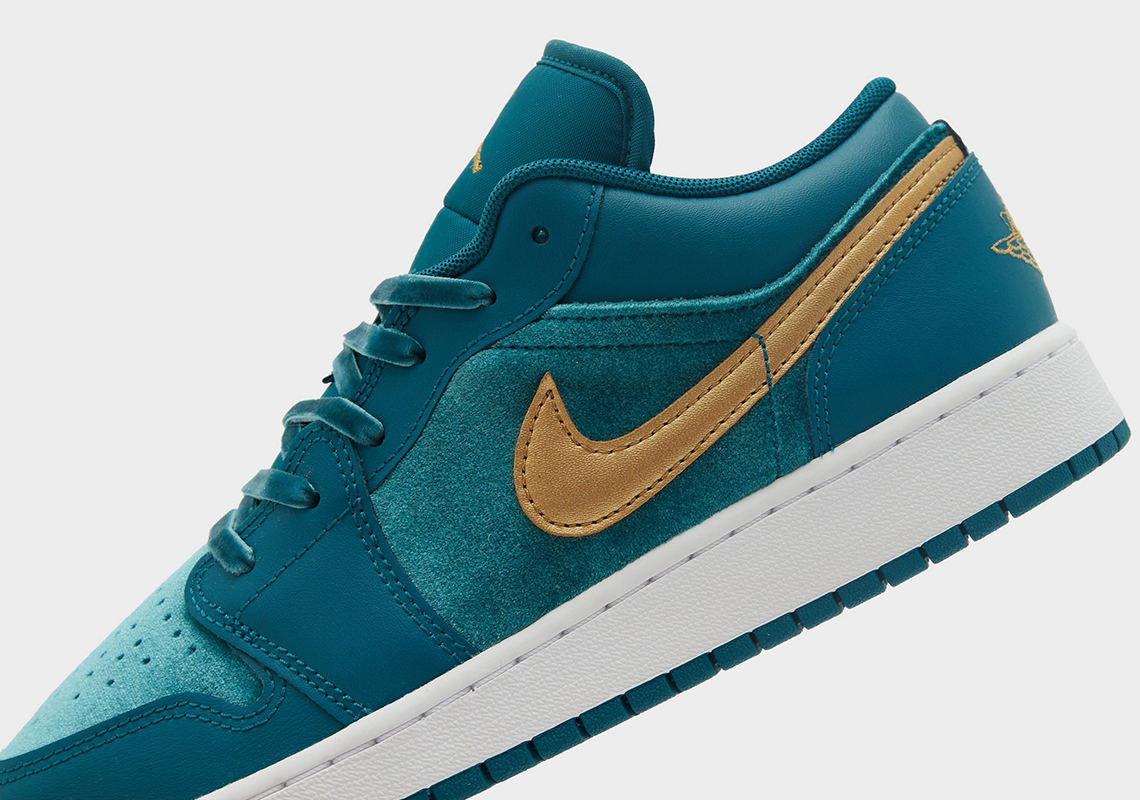 Jordan Brand quietly slipped in a new rendition of the low-top Air Low Gs Teal Velvet 2