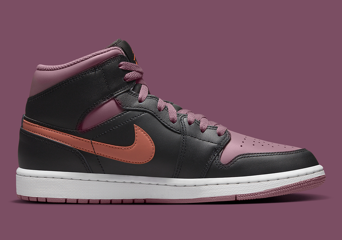 Air Jordan 1 Mid Black Sky J Orange Sky J Mauve Fb9911 008 5