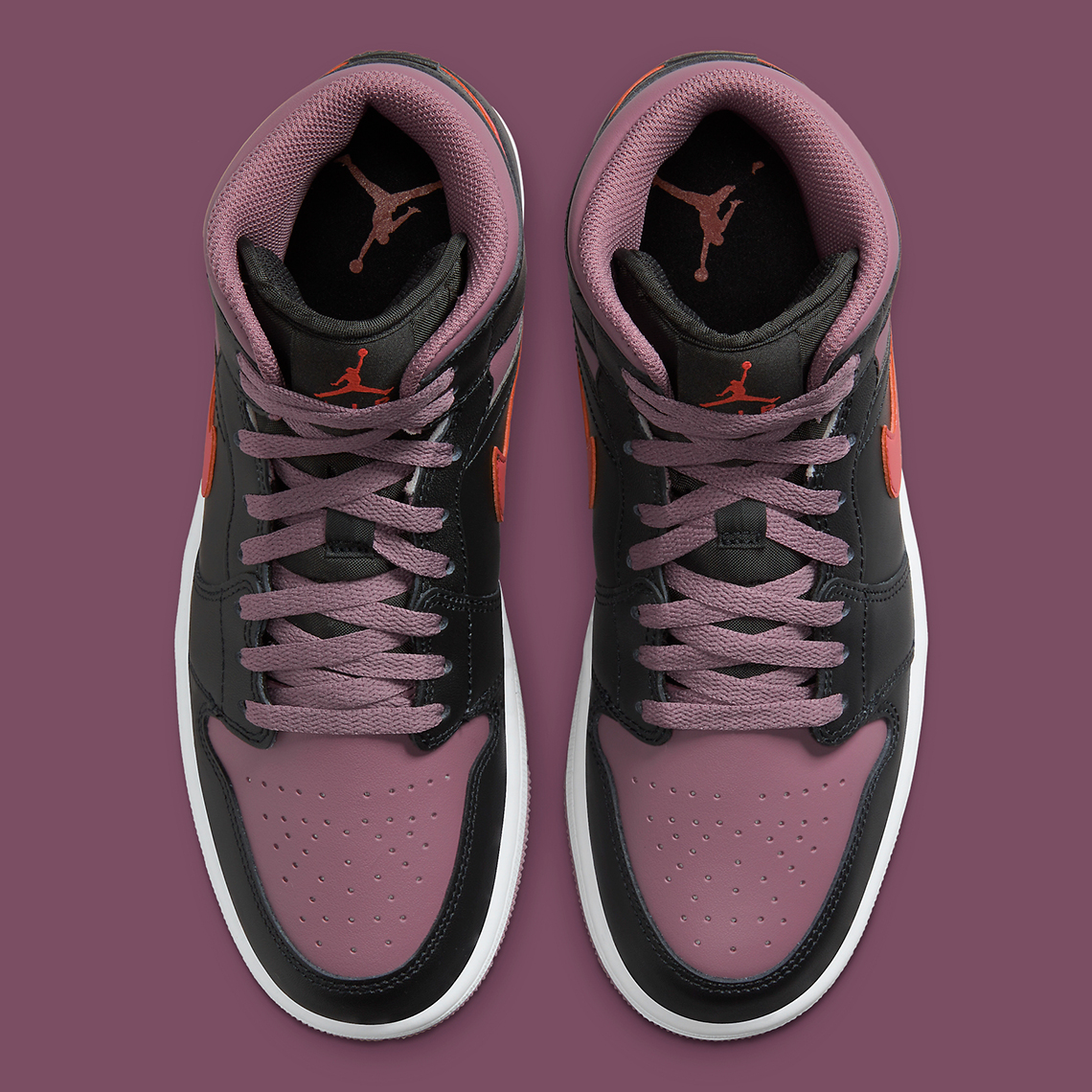 Air Jordan 1 Mid Black/Sky J Mauve FB9911-008 | SneakerNews.com